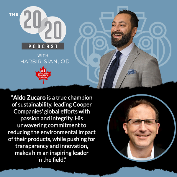 The 20/20 Podcast | Aldo Zucaro | Sustainability In Eyecare